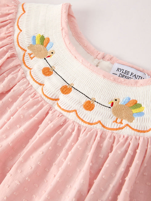 fall-thanksgiving-halloween-chicken-pumpkin-smock-embroidery-baby-girl-dress Rylee-Faith-Designs-Sophia's Style-3